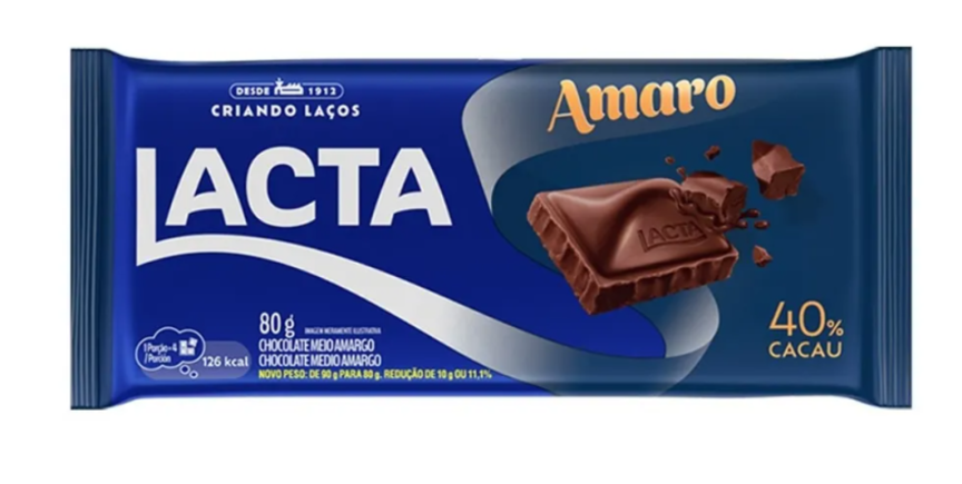 Barra De choc Amaro 80g