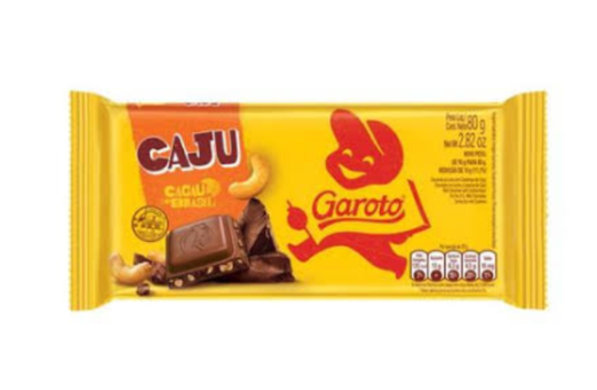garoto caju barra 80g