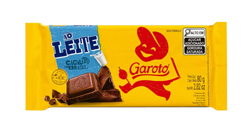 garoto ao leite 80g