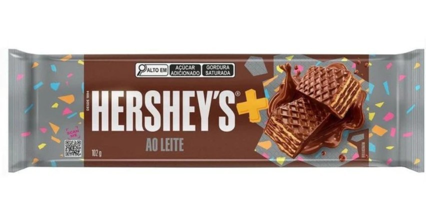 Wafe+ Ao leite Hersheys 102g