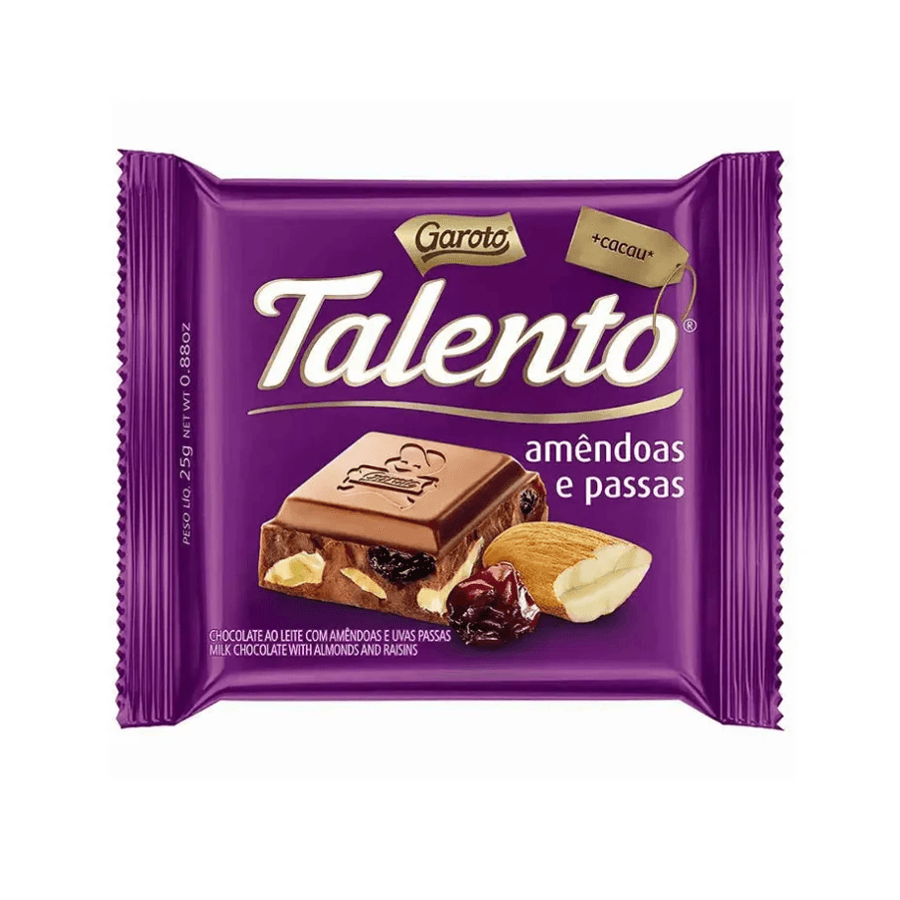 Talento amenduas e passas 25g