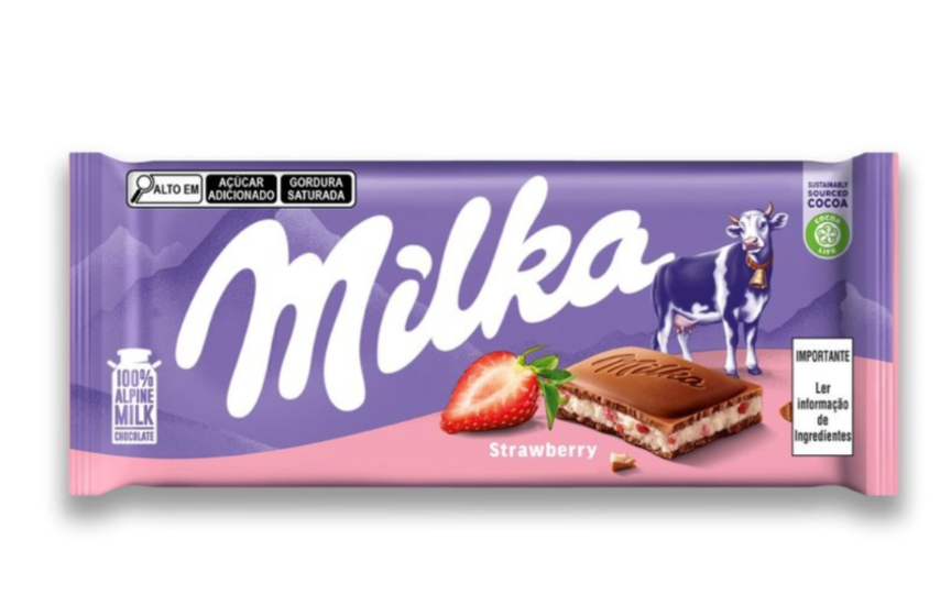 Milka Strawberry cileke 100g