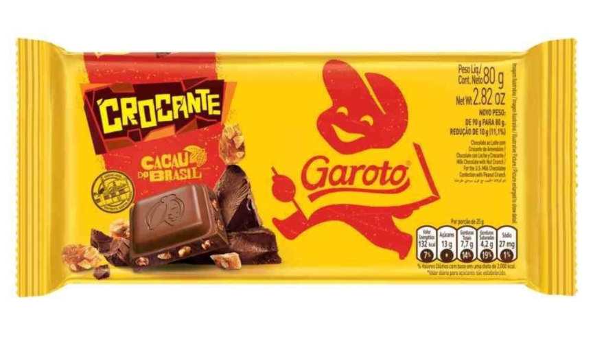 Barra garoto crocante 80g