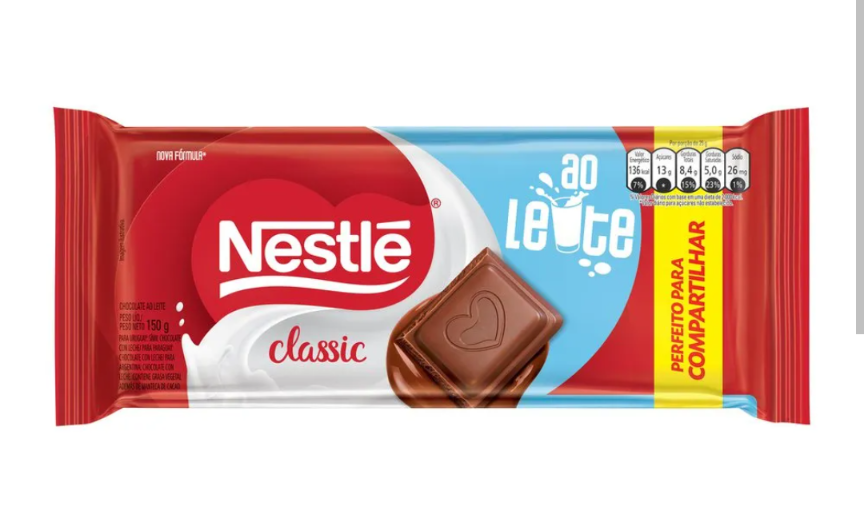 Barrão de chocolate Nestle 150g