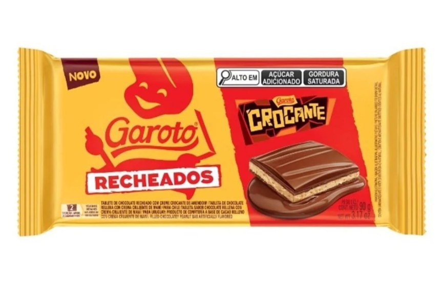 Garoto crocante recheado 90g