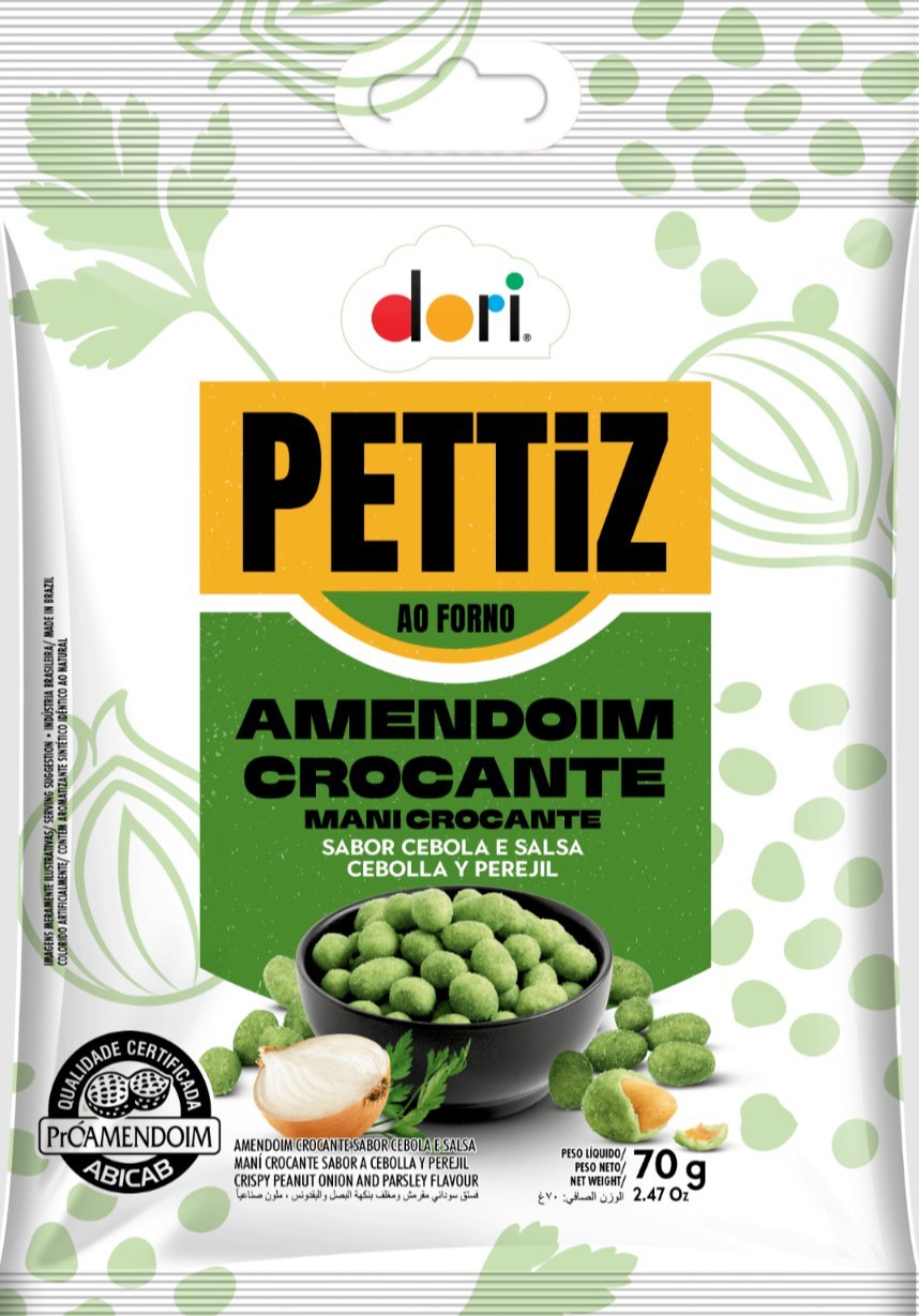 Amendoin crocante dori sabor cebela e salsa 70g
