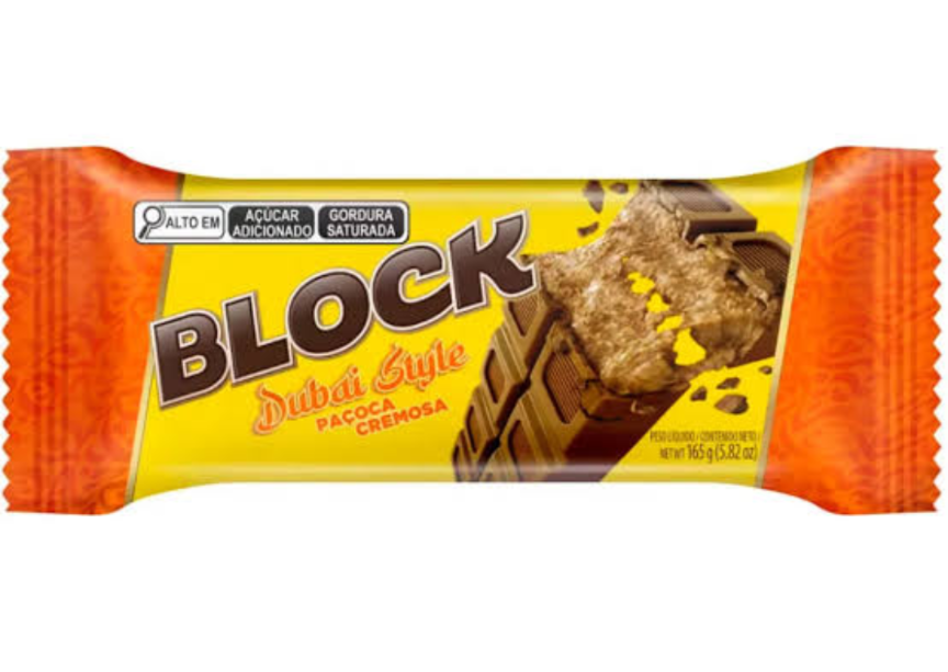 Block dubai paçoca cremosa 165g