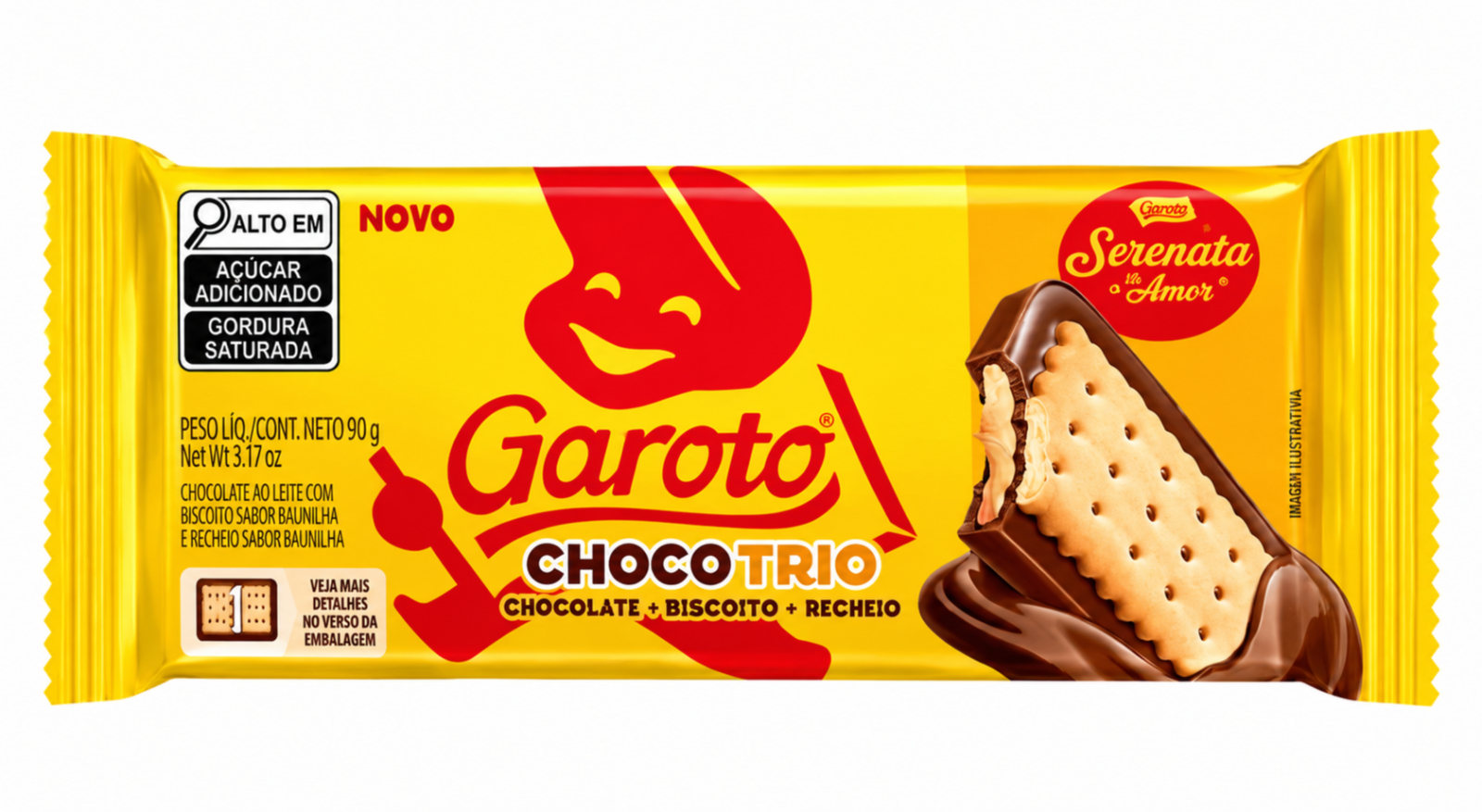 Garoto serenata com biscoito 90g