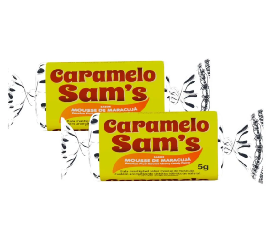 bala caramelo sams macaruja 400g