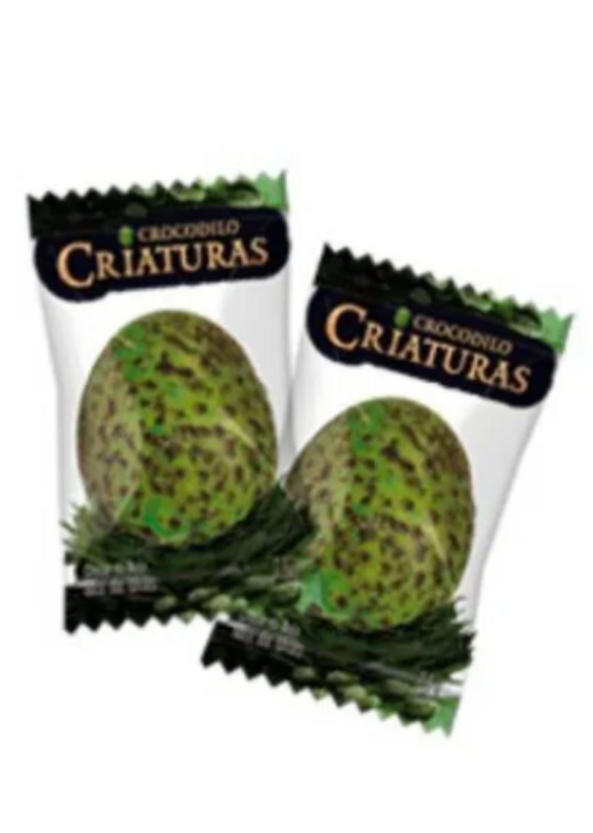 chiclete criaturas crocodilo