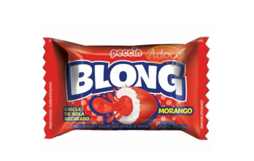 Chiclet blong de morango 5g