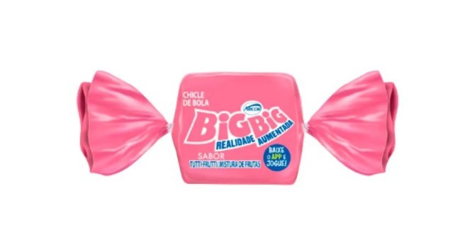 Chiclet Big Big sabor tutti fruti
