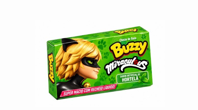 Chiclet Miraculos lady bug hortelã 360g