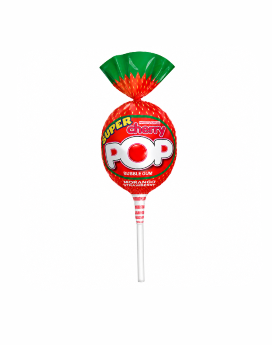 Pirulito pop morango 14g