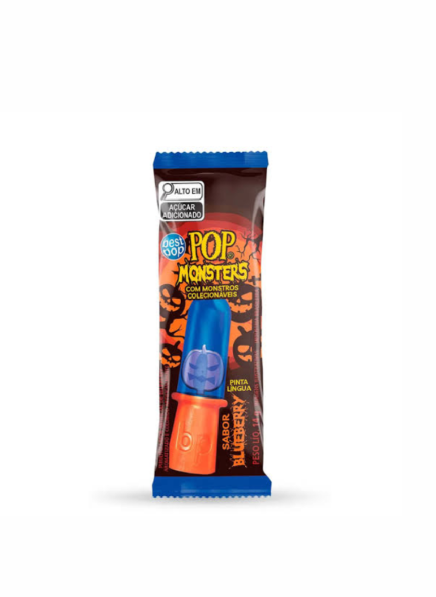 Pirulito best pop sabor blueberry 14g