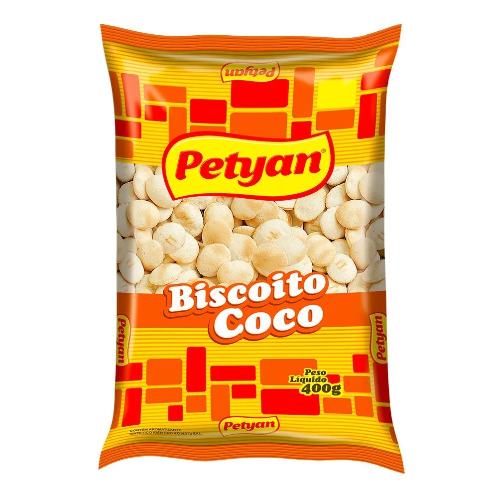 Biscoito de coco Petyan 400g