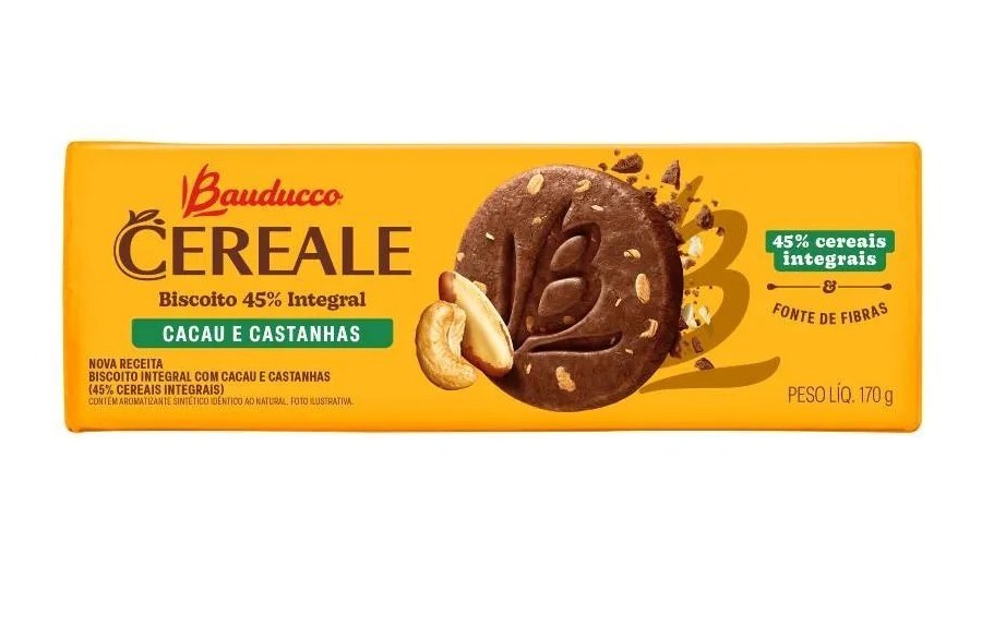Bisc. Bauducco cereale 45% integral 170g