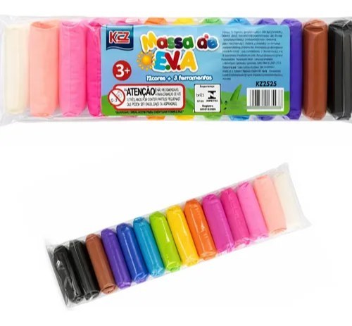 KIT COM 12 MASSINHAS EVA