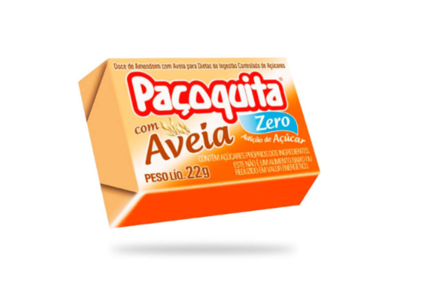 Paçoquita aveia zero