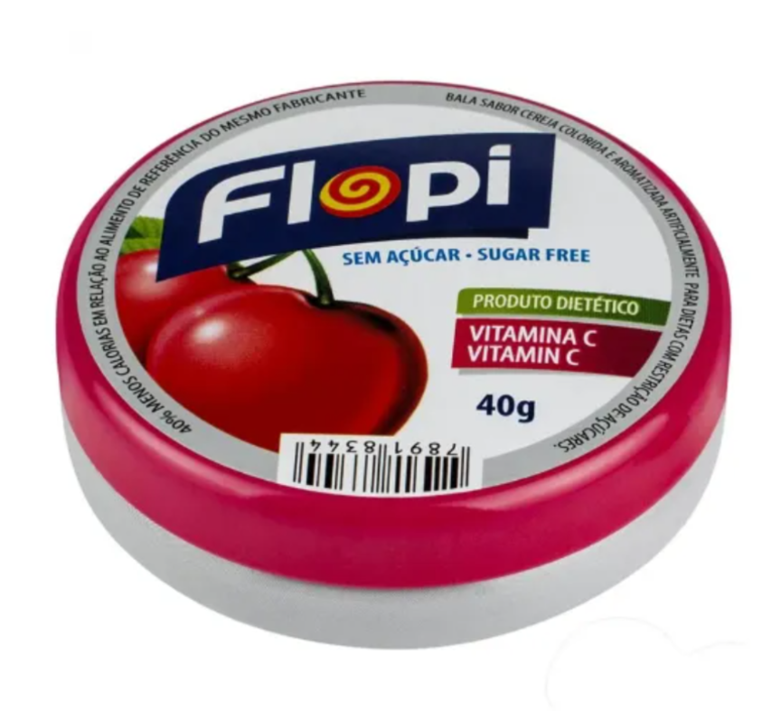 Flopi cereja zero 40g