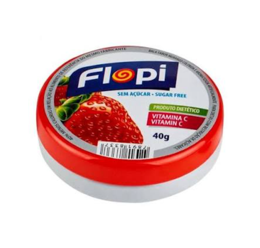 Flopi morango zero 40g