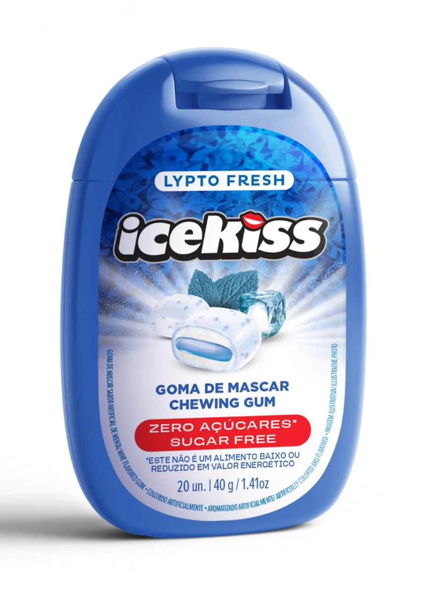 chiclete icekiss Lypto fresh ZERO 20un 40g