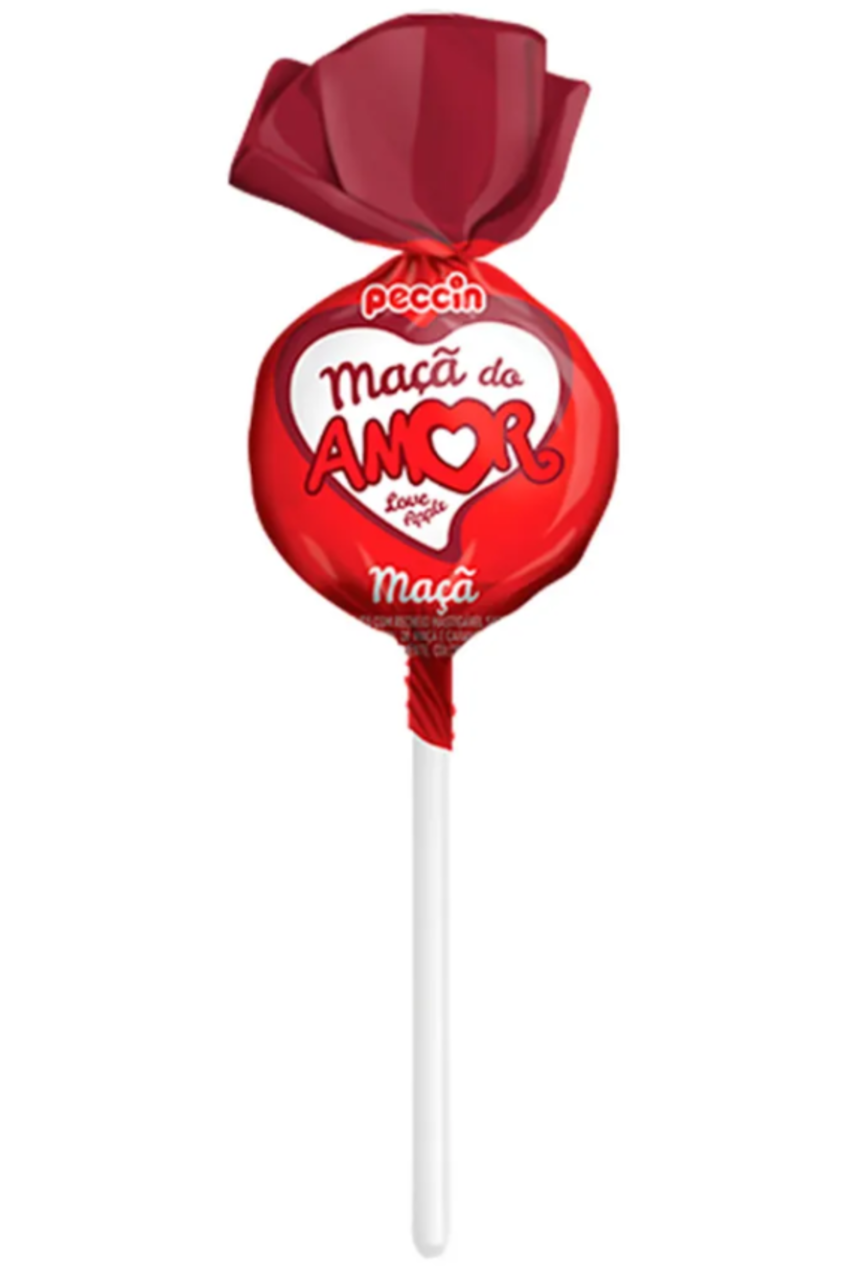 Pirulito Maçã do amor pecin