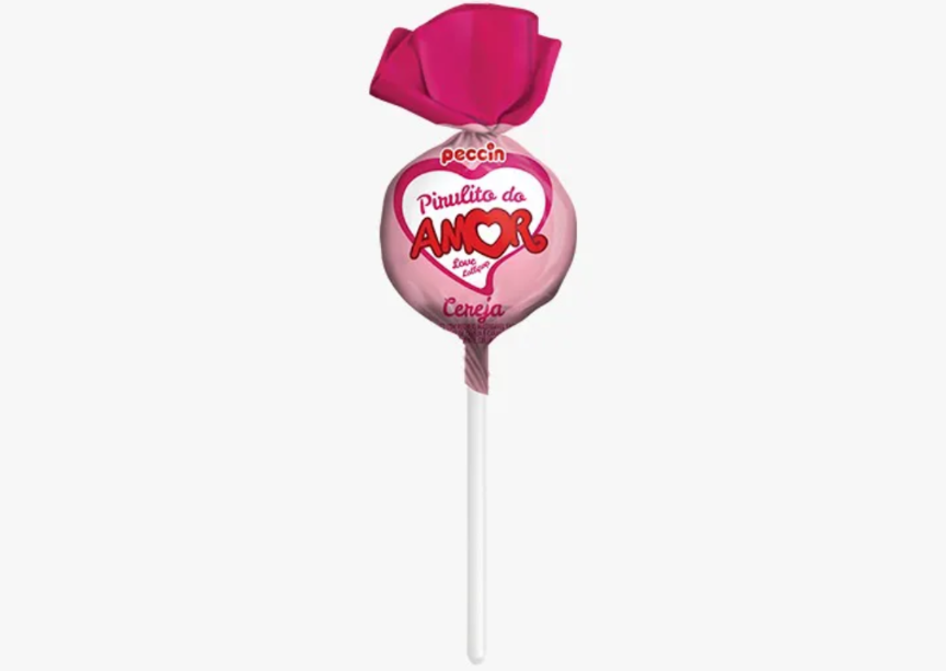 Pirulito do amor pecin cherry
