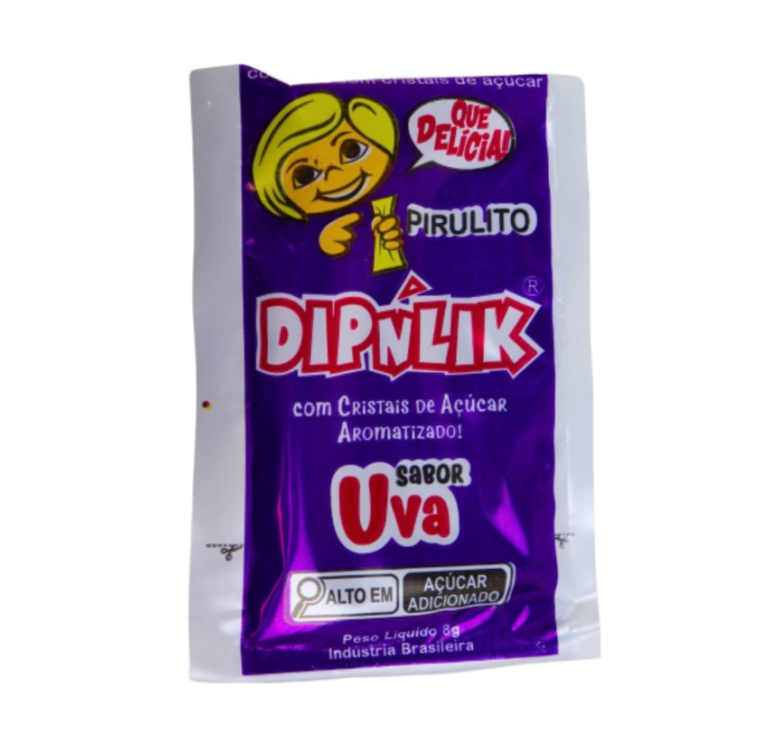 Pirulito diplink sabor Uva 8g