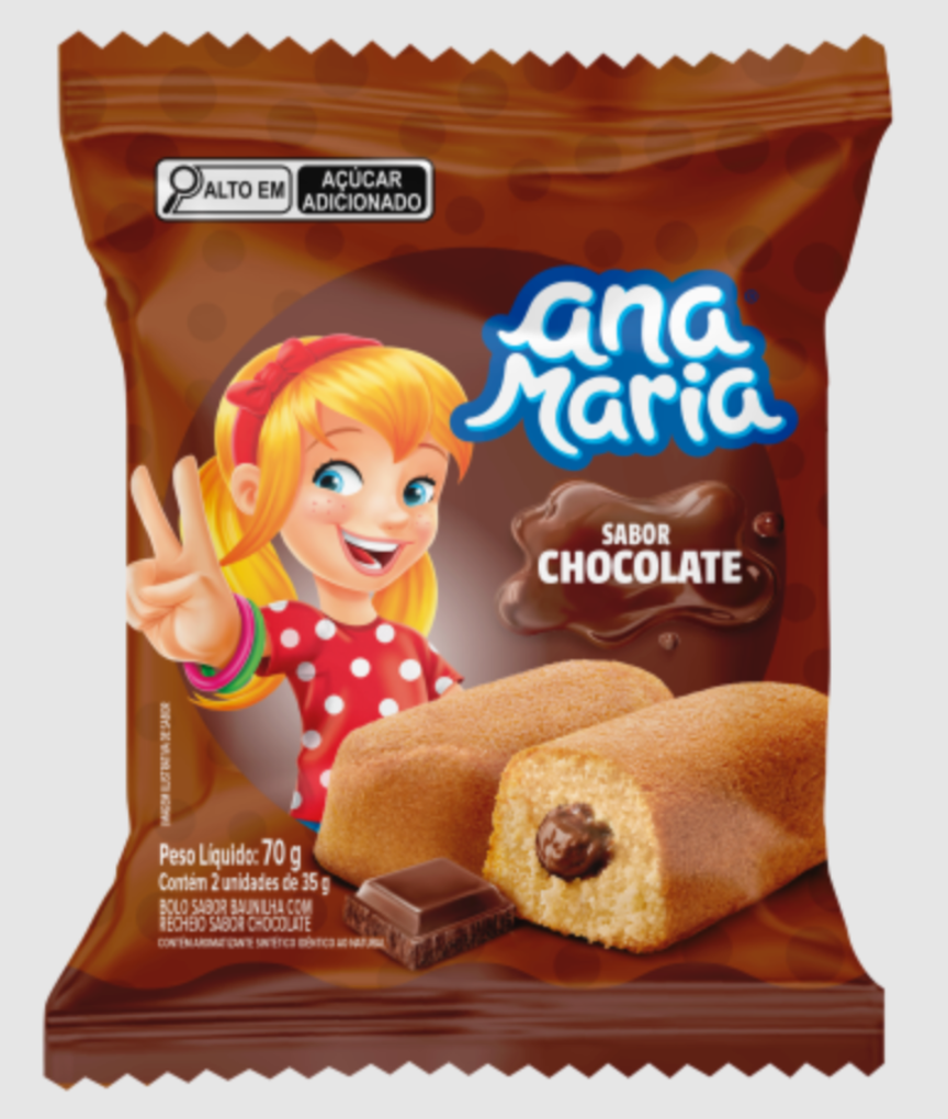 Bolinho ana maria sabor CHOCOLATE 70g
