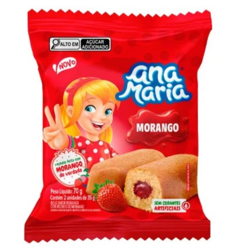 Bolinho ana maria MORANGO 70g