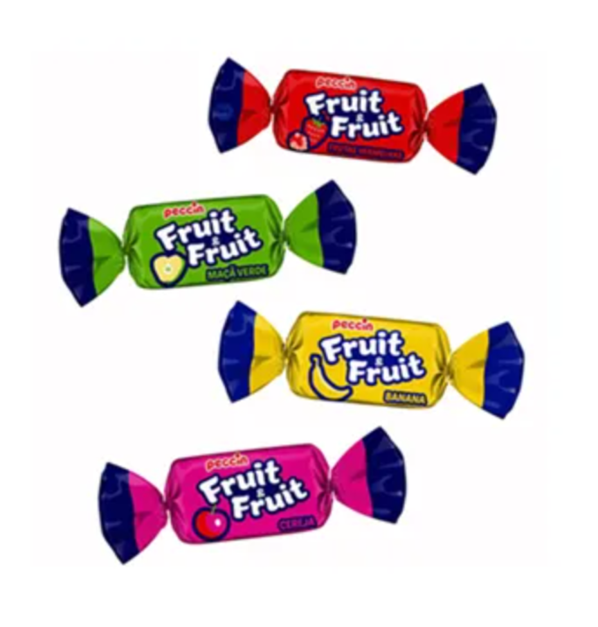 Bala mastigavel fruit & fruit 5g