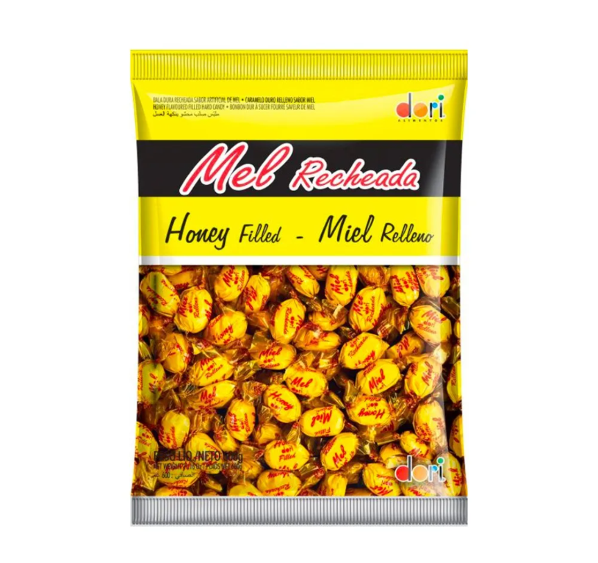 Bala dori Mel recheada 600g