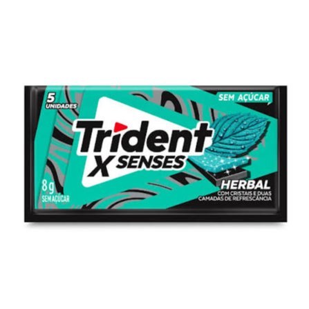 Trident sem açúcar HERBAL 8g