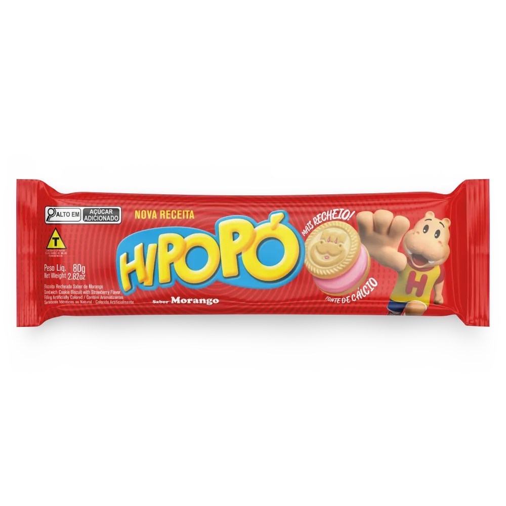 hipopo sabor morango 80g