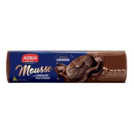 Bisc. Mousse Adria sabor choc meio amargo 130g