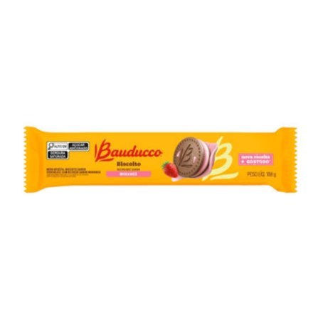 Biscoito Bauducco sabor morango 108g