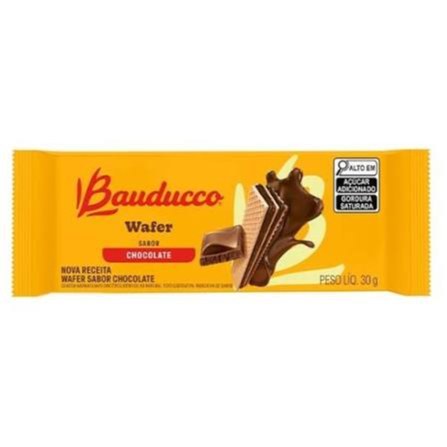 Wafer Bauducco sabor chocolate 30g
