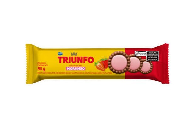 Biscoito Triunfo sabor morango 90g