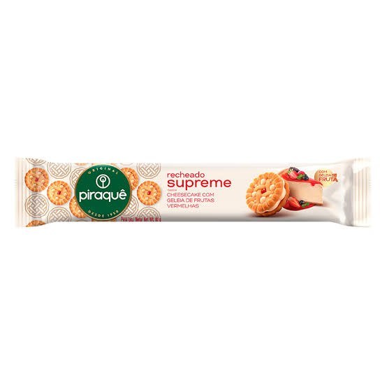 Piraquê supreme Rech cheesecake c/geleia de frutas verm 80g