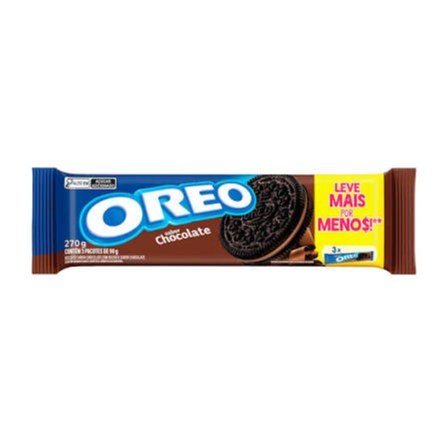 KIt com 3 Óreos sabor chocolate 270g