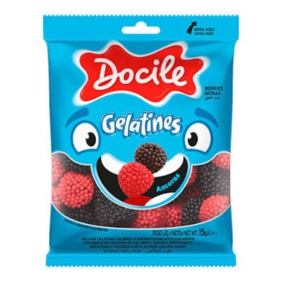 Bala docile gelatines amoras 15g