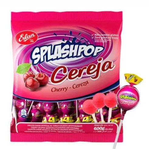 Pirulito cereja erlan 480g