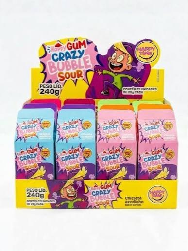 Happy gum crazy burble sour