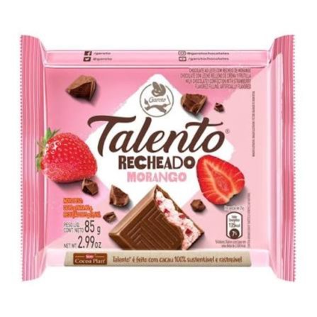 Talento recheado morango 75g