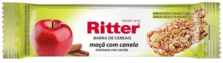 Barrinha de cereal ritter maçã com canela 20g