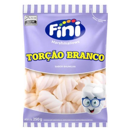 Marshmallow fini torção branco 250g