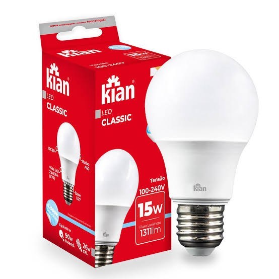 Lâmpada kian led cassic 15w