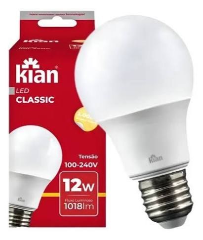Lâmpada kian led cassic 12w