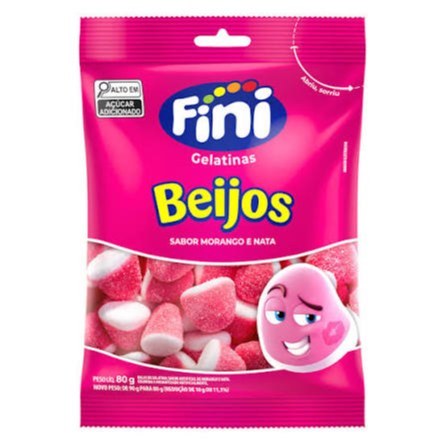 Fini beijos morango 80g
